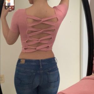 Gorgeous pink crop top